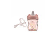 180622 KUBEK NIEKAPEK Z TWARDYM USTNIKIEM 200ML 6+ RÓŻOWY