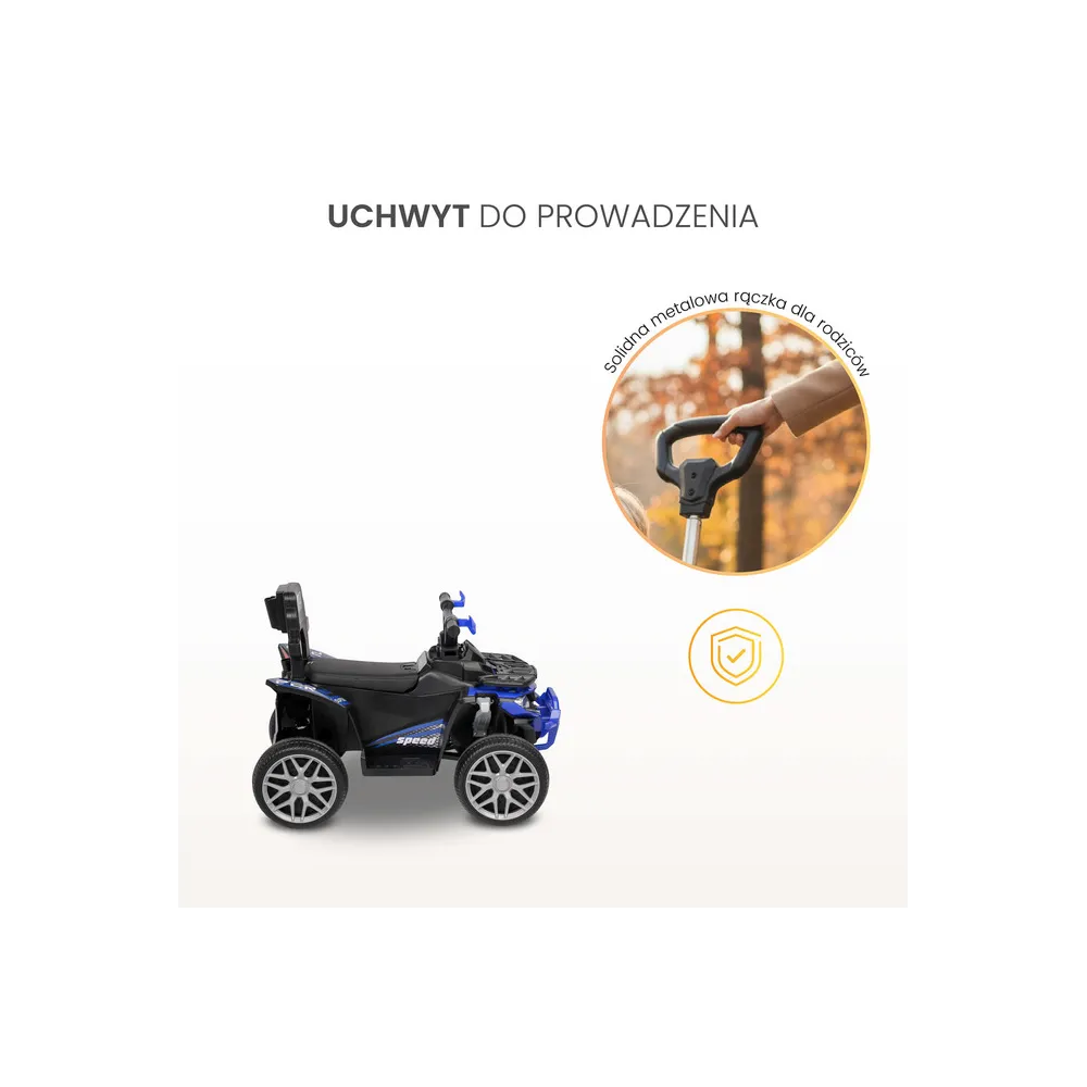 Paspirimas keturratis MOVIX su stūmimo rankena, mėlynas-Judėjimui, Paspiriamosios mašinėlės ir jų priedai, Paspiriamos mašinėlės