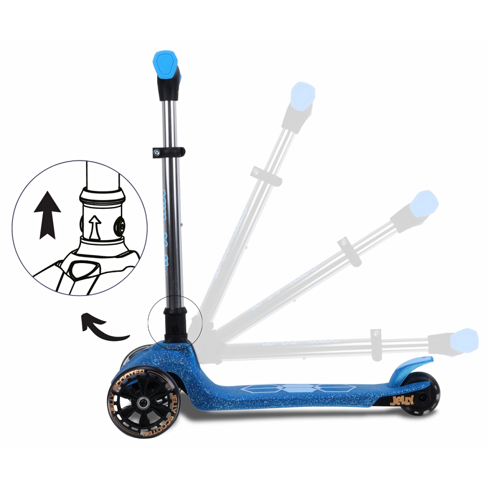 Paspirtukas Scooter Jelly, Blue-Judėjimui, Paspirtukai vaikams-e-vaikas