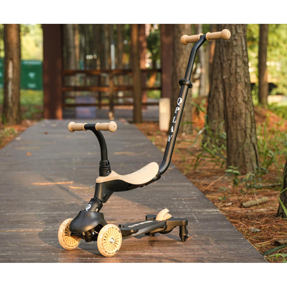 Paspirtukas Qplay Sema Evo 3in1, Khaki-Judėjimui, Paspirtukai vaikams-e-vaikas