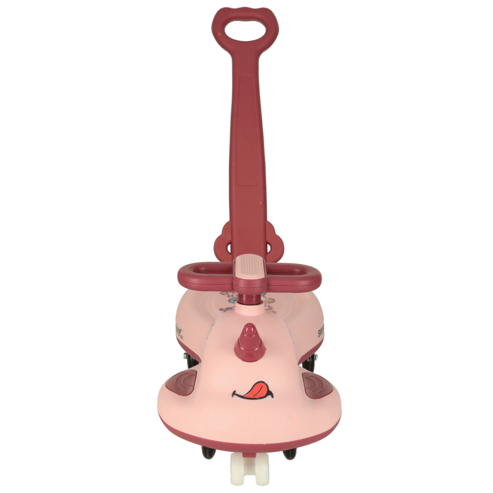 LED Swing FIX S1 gravitacinis paspirtukas su rankena rožinis max 65kg