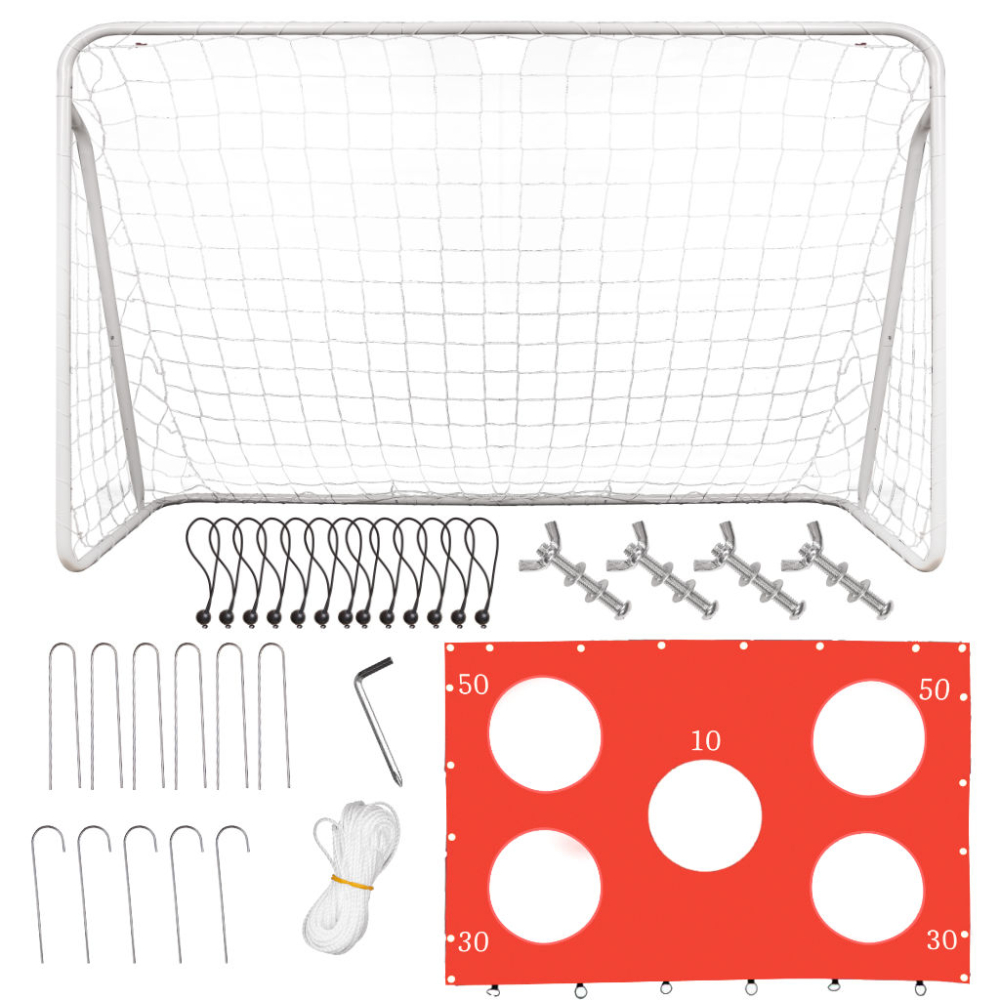 Vaikų futbolo treniruočių vartai 2in1 + taiklumo kilimėlis 215 x 153 x 76 cm-Žaislai, Lauko žaislai, Lauko žaidimai ir sporto pr