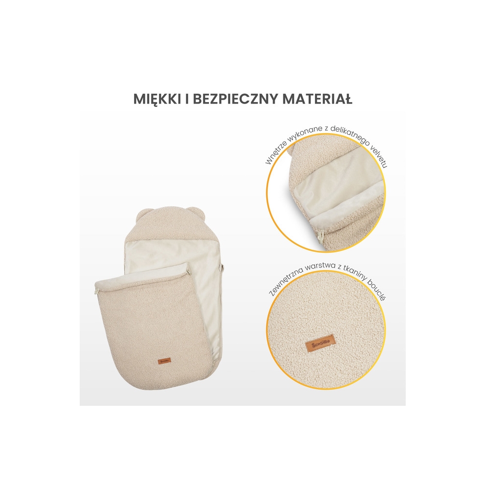 ŚPIWOREK 3w1 BARANEK JASNY BEŻ