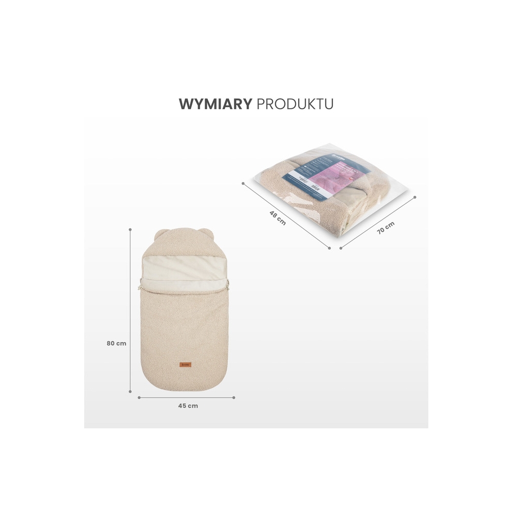 ŚPIWOREK 3w1 BARANEK JASNY BEŻ