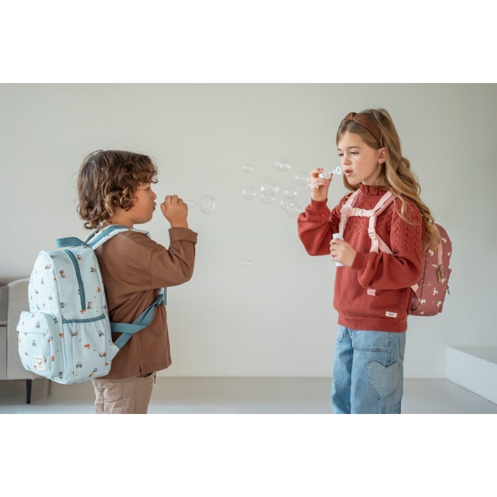 Vaikiškas kuprinė „Little Story Brown“ KIDZROOM-Drabužiai ir aksesuarai, Aksesuarai, Rankinės, kuprinės, lagaminai-e-vaikas