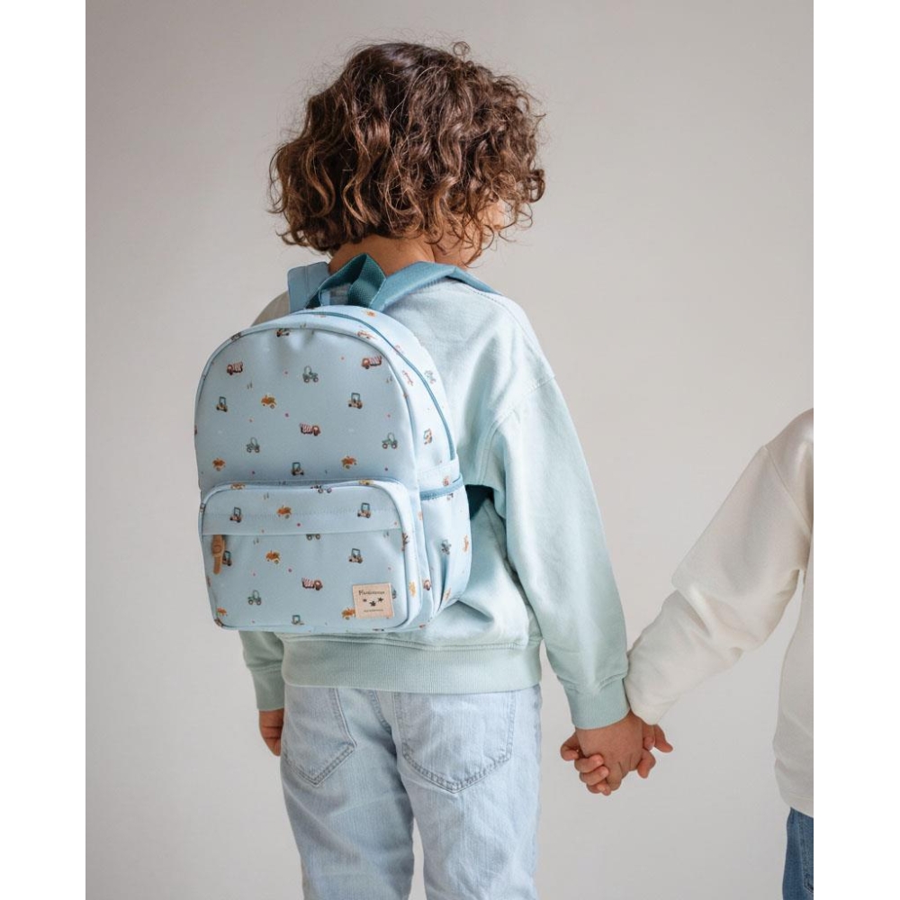 Vaikiškas kuprinė „L Little Story Blue“ KIDZROOM-Drabužiai ir aksesuarai, Aksesuarai, Rankinės, kuprinės, lagaminai-e-vaikas