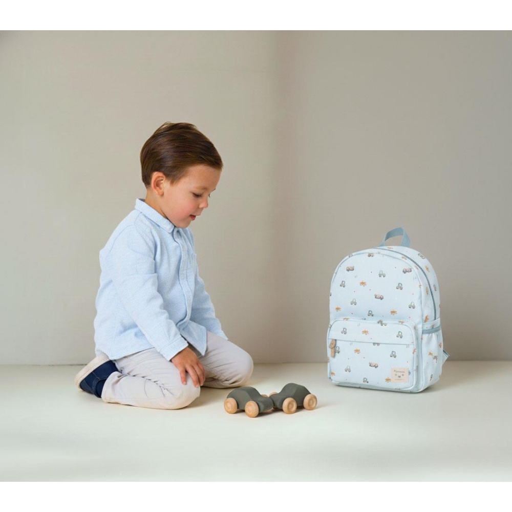 Vaikiškas kuprinė „L Little Story Blue“ KIDZROOM-Drabužiai ir aksesuarai, Aksesuarai, Rankinės, kuprinės, lagaminai-e-vaikas
