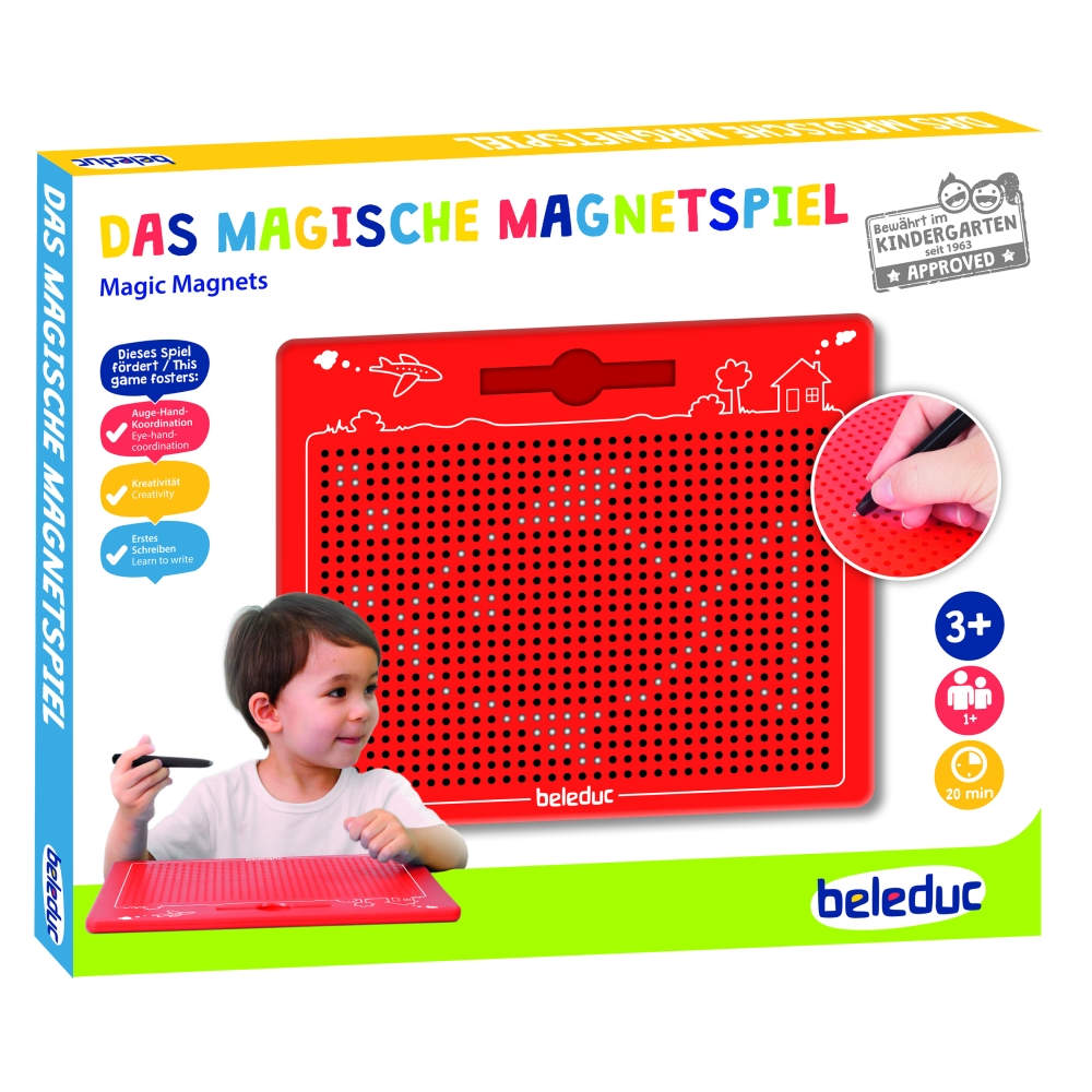 Magnetinė dėlionė Beleduc 25,5 x 28 cm, raudona (21042)-Žaislai, Dėlionės, Magnetinės dėlionės-e-vaikas