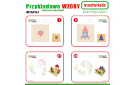 MASTERKIDZ Drewniany Stół Edukacyjny + AKCESORIA STEM WALL + 563 Klocków