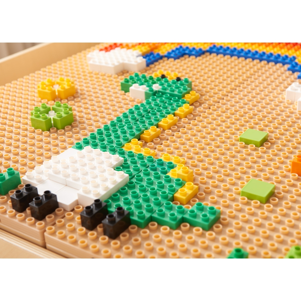Statybinių kaladėlių rinkinys MASTERKIDZ STEM 563 el. su plokščių perdangomis 4 vnt.
