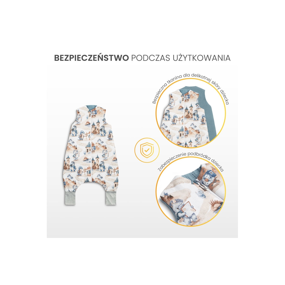 APŠILTINTAS MIEGMAIŠIS XL DENIM DRAGONS TOG 2.