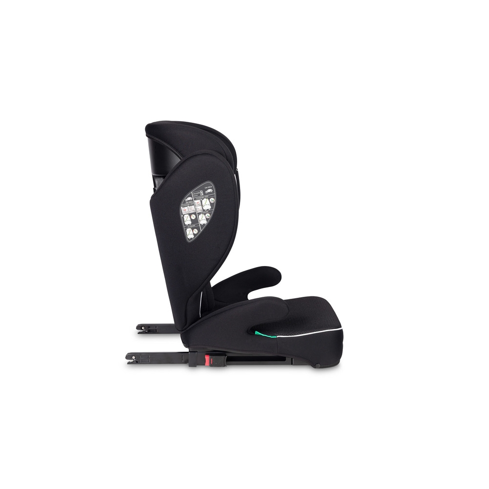 Automobilinė kėdutė Caretero BREEZY FIX 15-36 kg, Black-Automobilinės kėdutės, 15-36 kg-e-vaikas