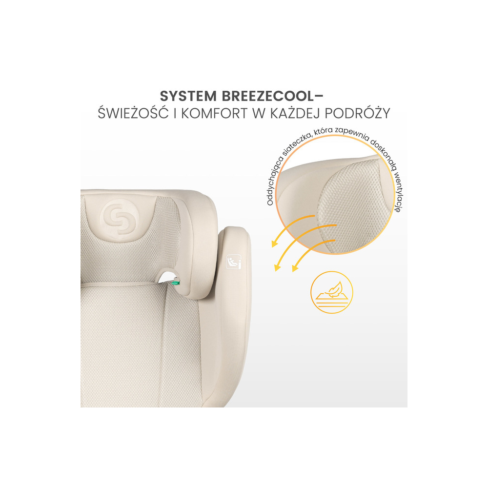 Automobilinė kėdutė Caretero BREEZY FIX 15-36 kg, Black-Automobilinės kėdutės, 15-36 kg-e-vaikas