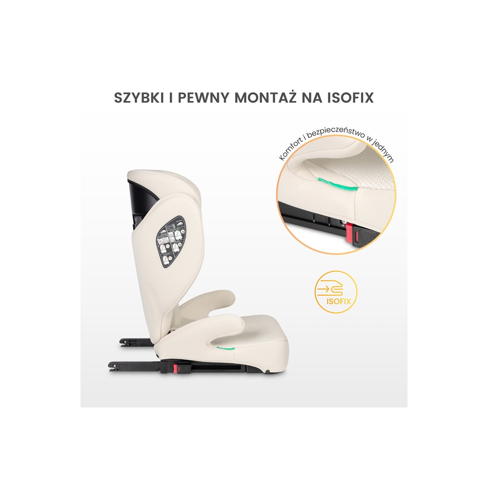 Automobilinė kėdutė Caretero BREEZY FIX 15-36 kg, Black-Automobilinės kėdutės, 15-36 kg-e-vaikas