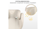 Automobilinė kėdutė Caretero BREEZY FIX 15-36 kg, Beige-Automobilinės kėdutės, 15-36 kg-e-vaikas