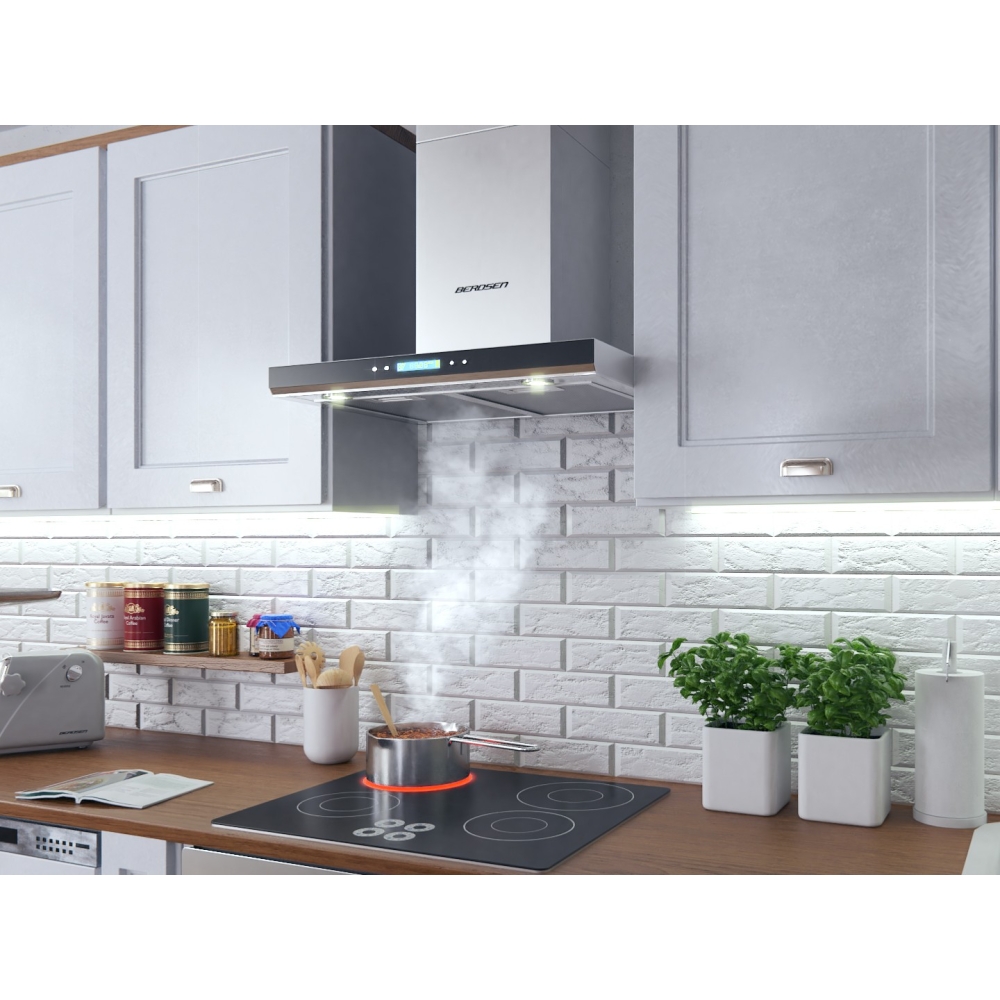 Kamininis gartraukis 60 cm Berdsen BE-60A-T2 INOX-Namai, laisvalaikis, turizmas, Virtuvei-e-vaikas