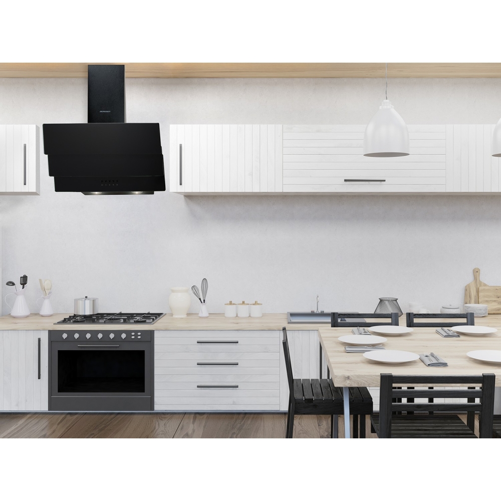 Okap kuchenny kominowy 60 cm Berdsen BT-212 czarny