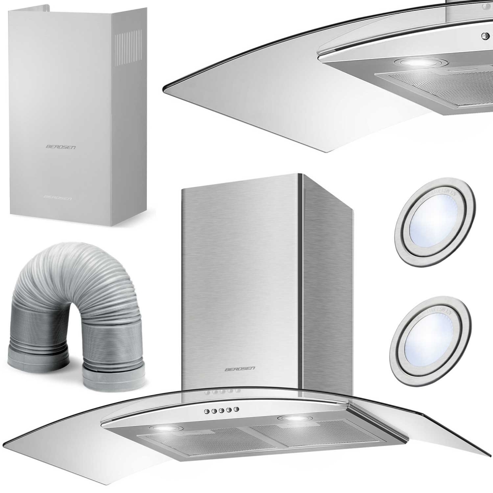 Kamininis gartraukis 90 cm Berdsen BT-223 INOX-Namai, laisvalaikis, turizmas, Virtuvei-e-vaikas