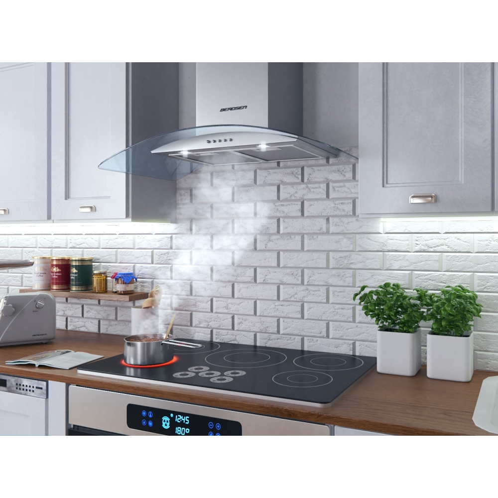 Kamininis gartraukis 90 cm Berdsen BT-223 INOX-Namai, laisvalaikis, turizmas, Virtuvei-e-vaikas