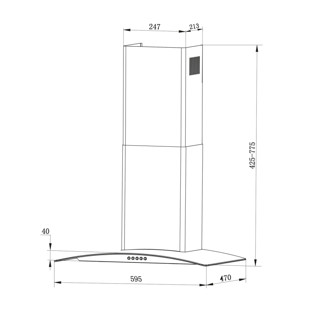 Kamininis gartraukis 60 cm Berdsen BT-201-Namai, laisvalaikis, turizmas, Virtuvei-e-vaikas