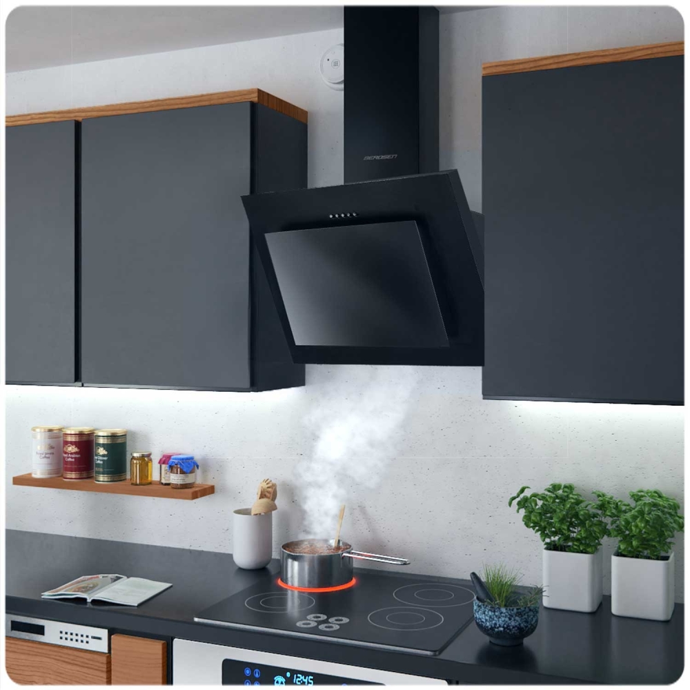 Kamininis gartraukis 60 cm Berdsen BT-215 juodas-Namai, laisvalaikis, turizmas, Virtuvei-e-vaikas