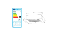 Po spintele montuojamas 60 cm Inox BE-50-Namai, laisvalaikis, turizmas, Virtuvei-e-vaikas