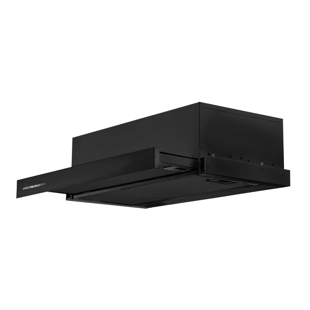 Po spintele montuojamas gartraukis Berdsen BE-60-LW 60 cm juodos spalvos-Namai, laisvalaikis, turizmas, Virtuvei-e-vaikas