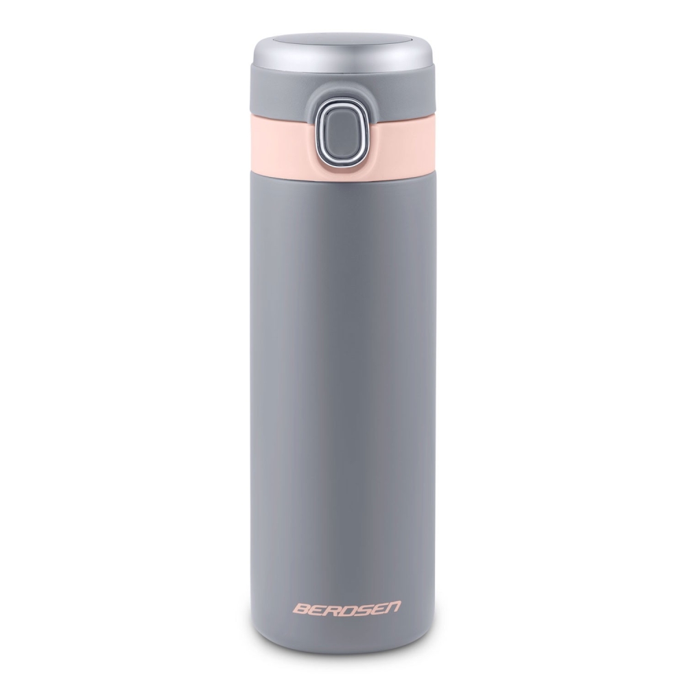 Vakuuminis termosas 450 ml BD-786 pilkas-Maitinimui, Indai, įrankiai, gertuvės, Puodeliai, gertuvės, Termo indai-e-vaikas