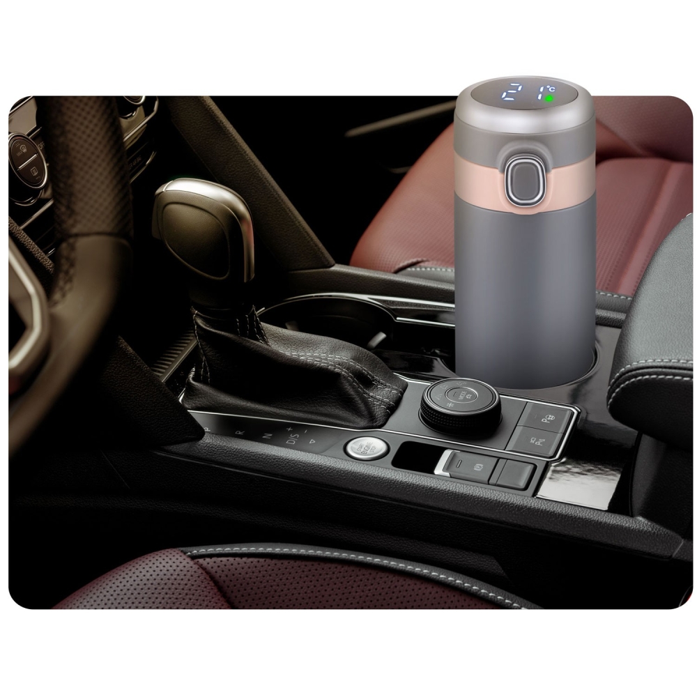 Vakuuminis termosas 450 ml BD-786 pilkas-Maitinimui, Indai, įrankiai, gertuvės, Puodeliai, gertuvės, Termo indai-e-vaikas
