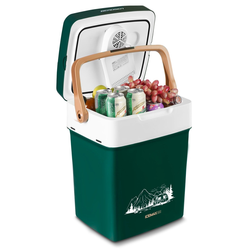 Turistinis šaldytuvas Berdsen Icemax 29 litrų talpos ECO režimas - žalias-Namai, laisvalaikis, turizmas, Turizmas-e-vaikas