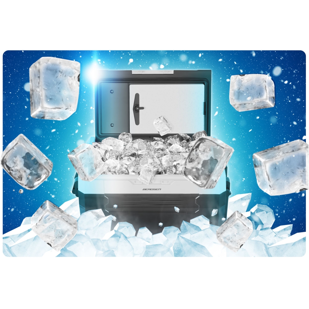 Kelioninis kompresorinis šaldytuvas Icemax 400 Berdsen 32 litrų talpos - juodas-Namai, laisvalaikis, turizmas, Turizmas-e-vaikas