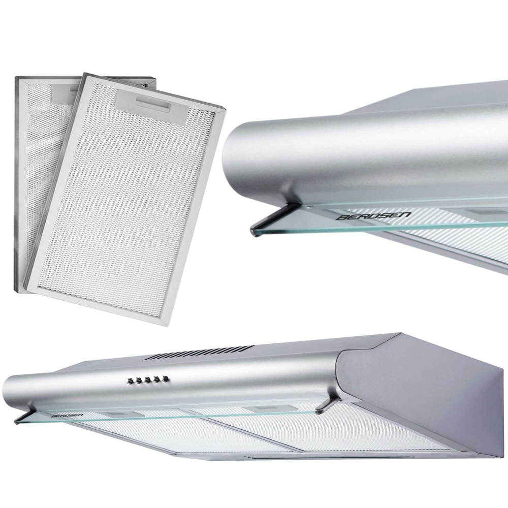 Po spintele montuojamas gartraukis Berdsen BE-10-A INOX absorberis 60 cm-Namai, laisvalaikis, turizmas, Virtuvei-e-vaikas