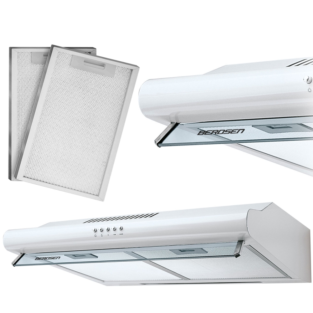 Po spintele montuojamas gartraukis Berdsen BE-10-A 50 cm absorbentas, baltas-Namai, laisvalaikis, turizmas, Virtuvei-e-vaikas