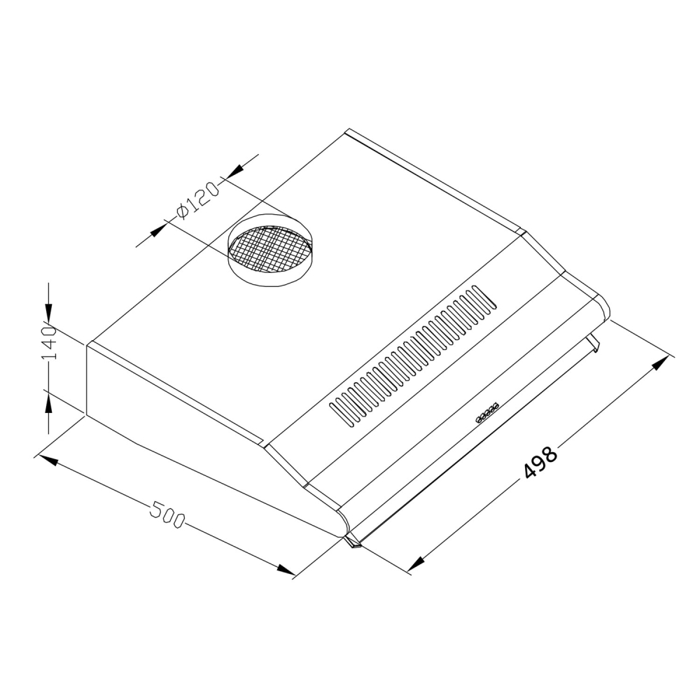 Po spintele montuojamas gartraukis Berdsen BE-10-A INOX 50 cm absorbentas-Namai, laisvalaikis, turizmas, Virtuvei-e-vaikas