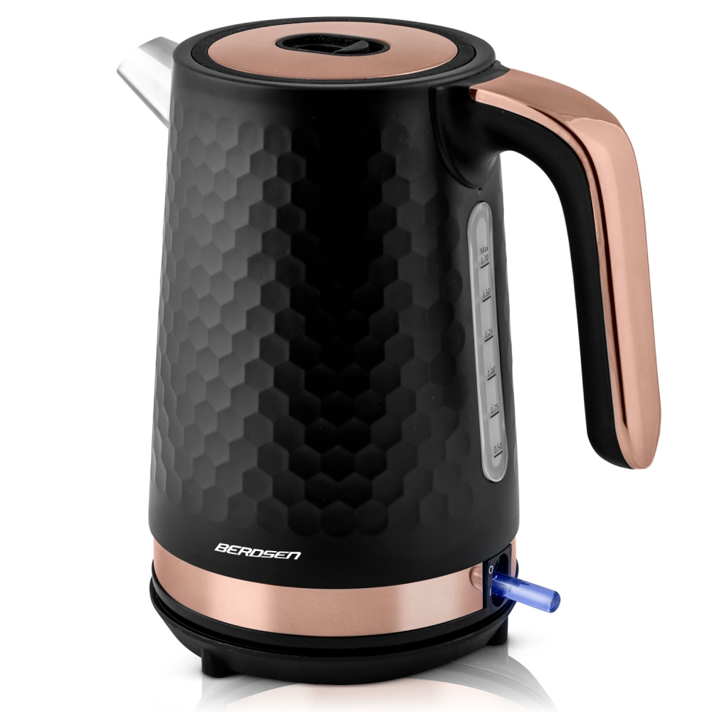 Elektrinis virdulys Berdsen BD-705 juodo vario spalvos 1,7 l-Namai, laisvalaikis, turizmas, Virtuvei-e-vaikas