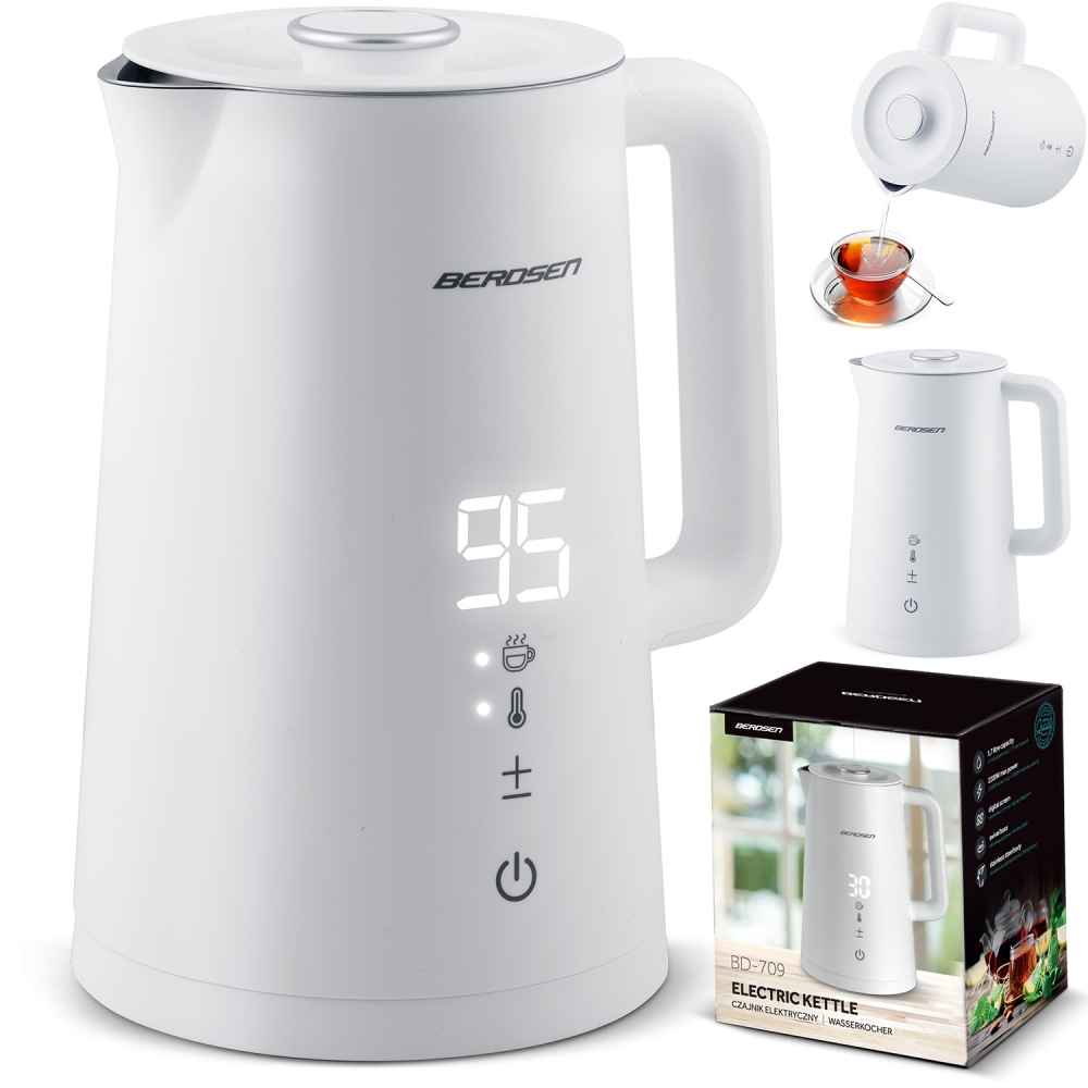 Elektrinis virdulys 1,7 l Berdsen BD-709 baltas-Namai, laisvalaikis, turizmas, Virtuvei-e-vaikas