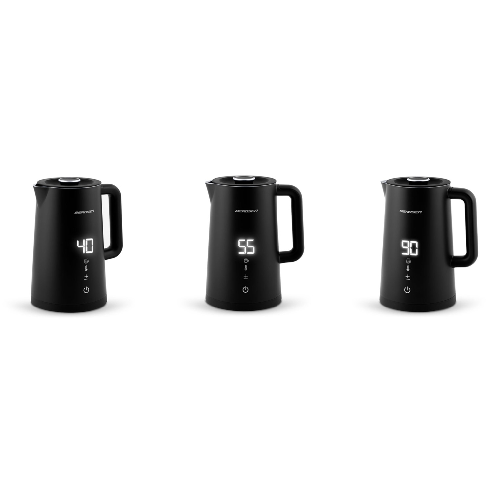 Elektrinis virdulys 1,7 l Berdsen BD-709 juodas-Namai, laisvalaikis, turizmas, Virtuvei-e-vaikas