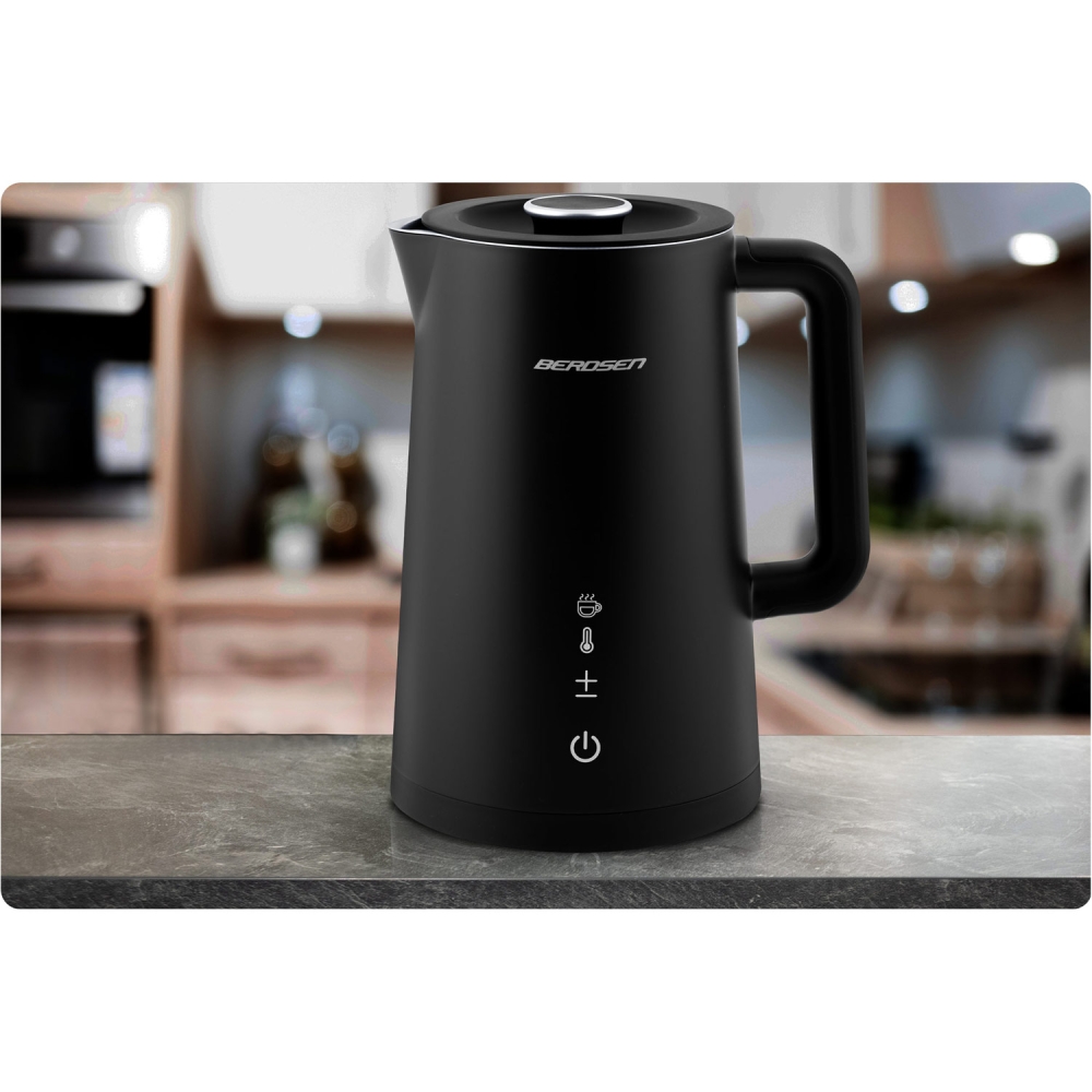 Elektrinis virdulys 1,7 l Berdsen BD-709 juodas-Namai, laisvalaikis, turizmas, Virtuvei-e-vaikas