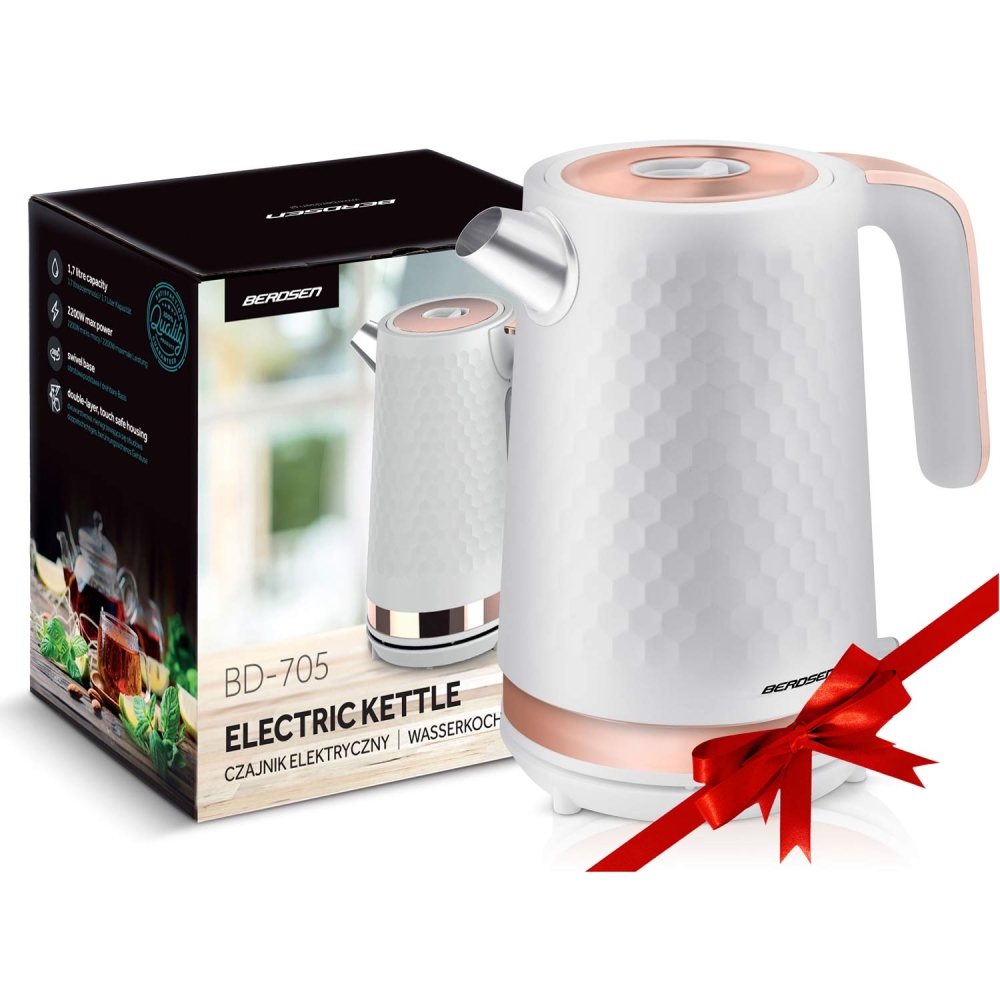 Elektrinis virdulys 1,7l Berdsen BD-705 baltas-vario sp.