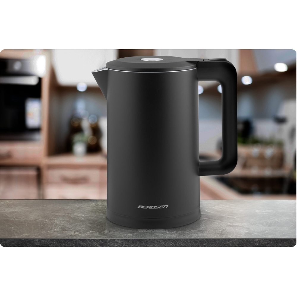 Elektrinis virdulys 1,7 l Berdsen BD-710 juodas-Namai, laisvalaikis, turizmas, Virtuvei-e-vaikas