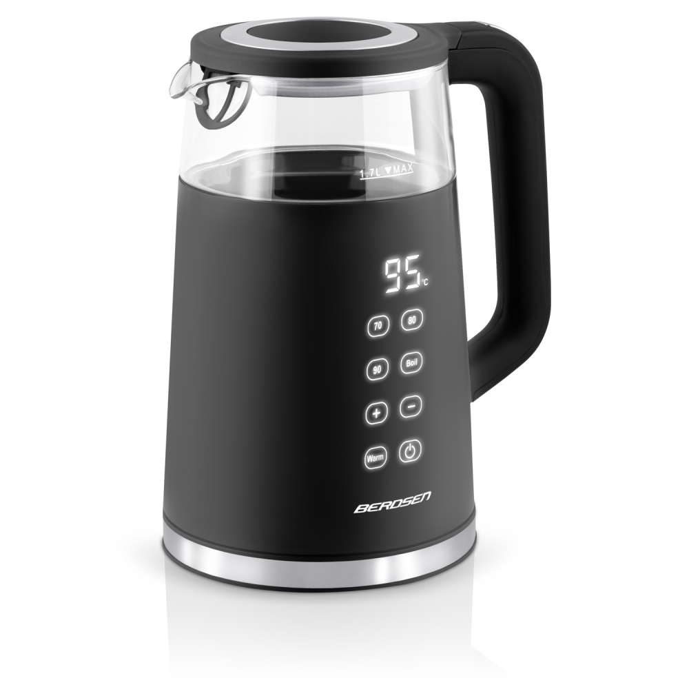 Elektrinis virdulys 1,7 l Berdsen BD-707 juodas-Namai, laisvalaikis, turizmas, Virtuvei-e-vaikas