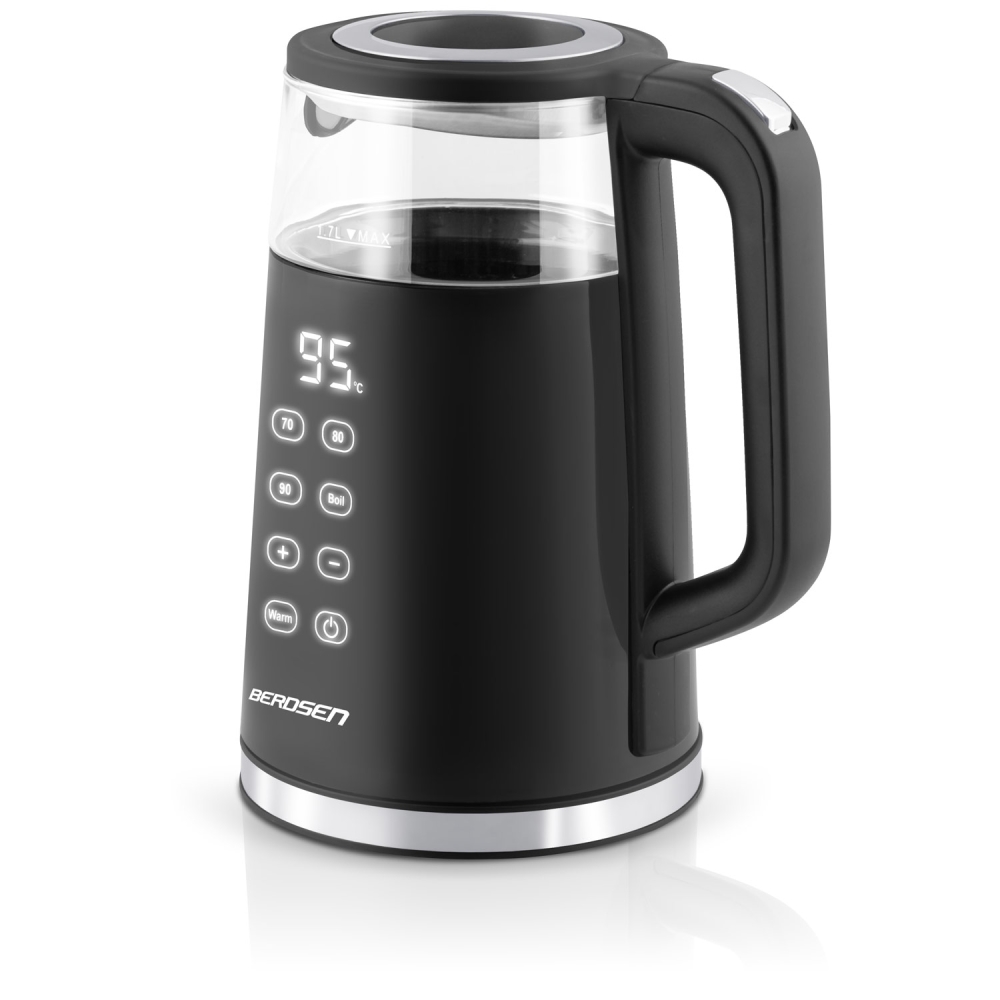Elektrinis virdulys 1,7 l Berdsen BD-707 juodas-Namai, laisvalaikis, turizmas, Virtuvei-e-vaikas