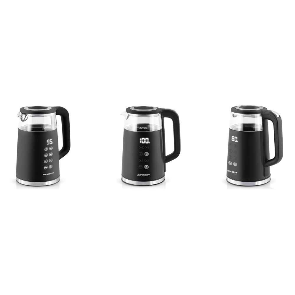Elektrinis virdulys 1,7 l Berdsen BD-707 juodas-Namai, laisvalaikis, turizmas, Virtuvei-e-vaikas