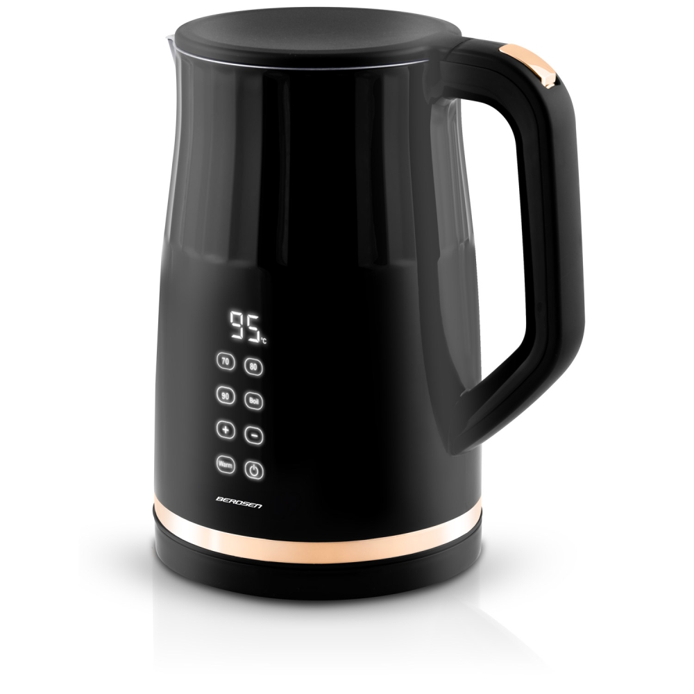 Elektrinis virdulys 1,7 l Berdsen BD-706 juodas-Namai, laisvalaikis, turizmas, Virtuvei-e-vaikas