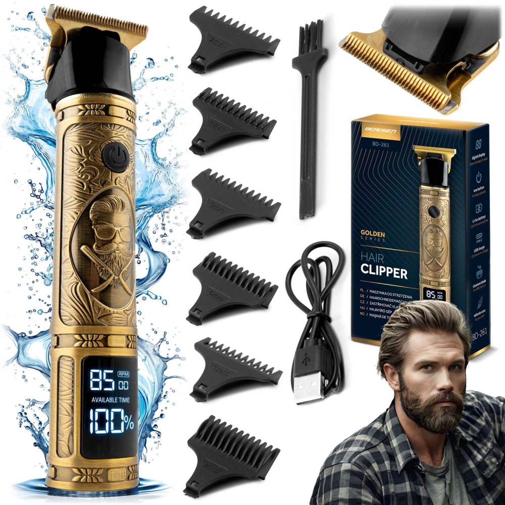 Plaukų kirpimo mašinėlė Berdsen BD-261 gold Barber-Namai, laisvalaikis, turizmas, Sveikata, grožis, higiena-e-vaikas