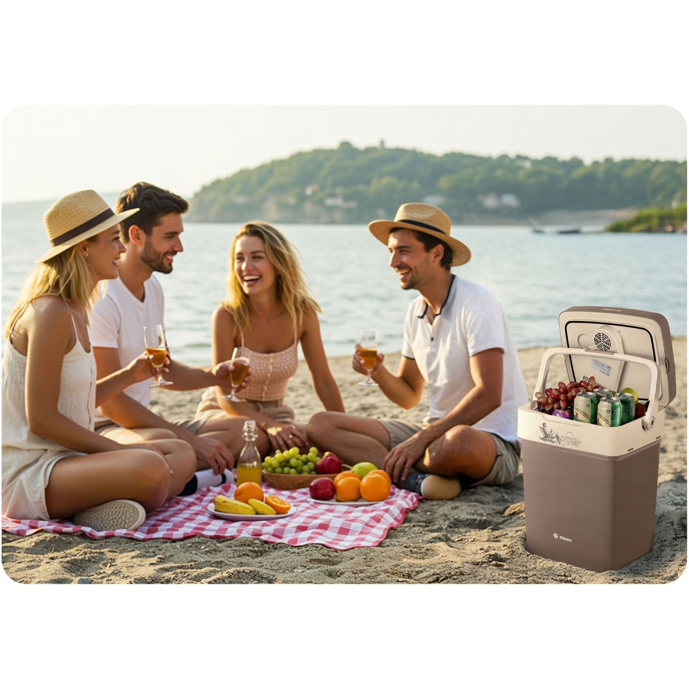 Kelioninis šaldytuvas Berdsen Icemax 29 litrų talpos ECO režimu - tamsiai pilkas-Namai, laisvalaikis, turizmas, Turizmas-e-vaika