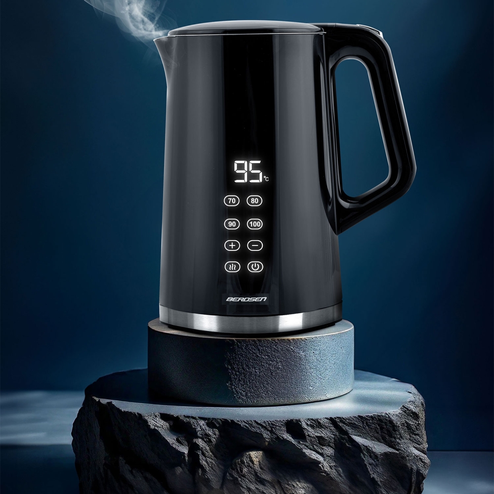 Elektrinis virdulys 1,7l Berdsen BD-71 juodas-sidabrinis-Namai, laisvalaikis, turizmas, Virtuvei-e-vaikas
