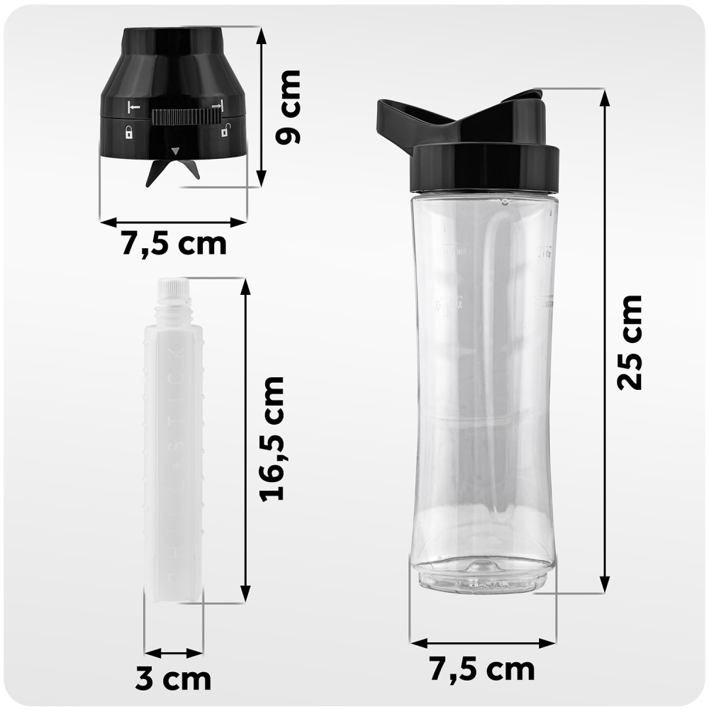 Buteliukas blenderiui 600 ml + aušinimo kasetė BD-755 Berdsen-Namai, laisvalaikis, turizmas, Virtuvei-e-vaikas