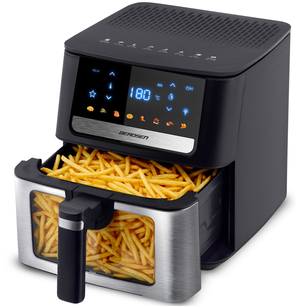 Karšto oro gruzdintuvė 6,5 l Berdsen 1700 W BD-655 juoda-Namai, laisvalaikis, turizmas, Virtuvei-e-vaikas
