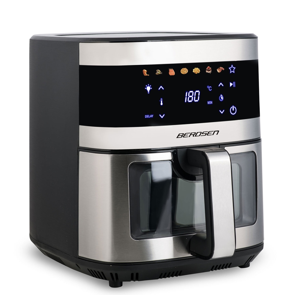 Karšto oro gruzdintuvė 9,1 l Berdsen 1700 W BD-656 sidabro sp.